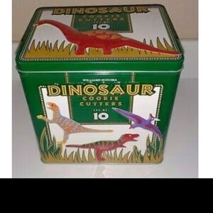 Williams Sonoma Dinosaur Cookie Metal Cutters Discontinued St